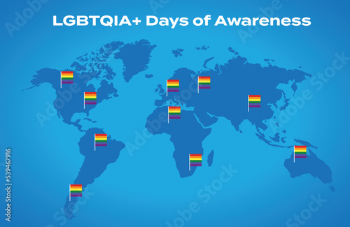 LGBT flag world symbol human pride