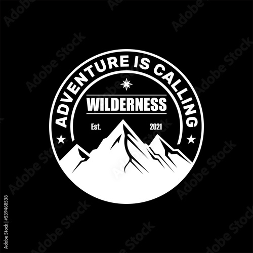 Adventure Outdoor Brand Logo Stamp Retro vector template