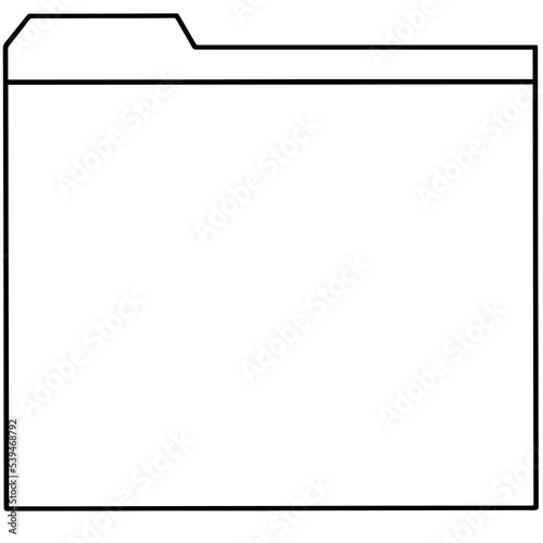 File Folder Frame Outline