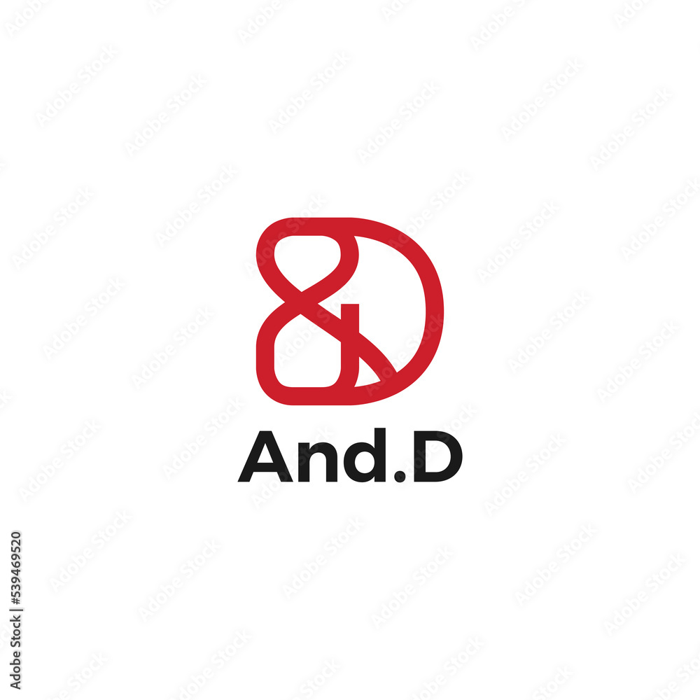 AndD Icon Monogram Logo Design. Initial And Absrtact Logo Identity for Branding and Business AndD Icon Monogram Logo Design. Initial And Absrtact Logo Identity for Branding and Business