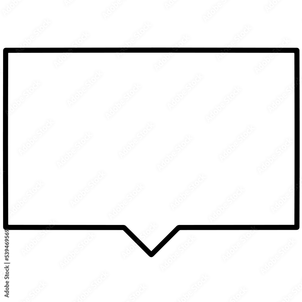 Message Speech Bubble Frame Outline Message Speech Bubble Frame Outline