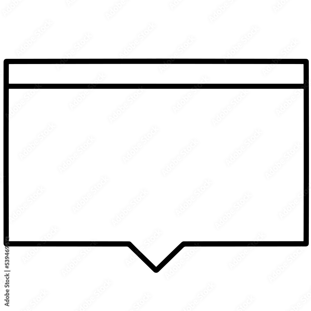 Message Speech Bubble Frame Outline Message Speech Bubble Frame Outline