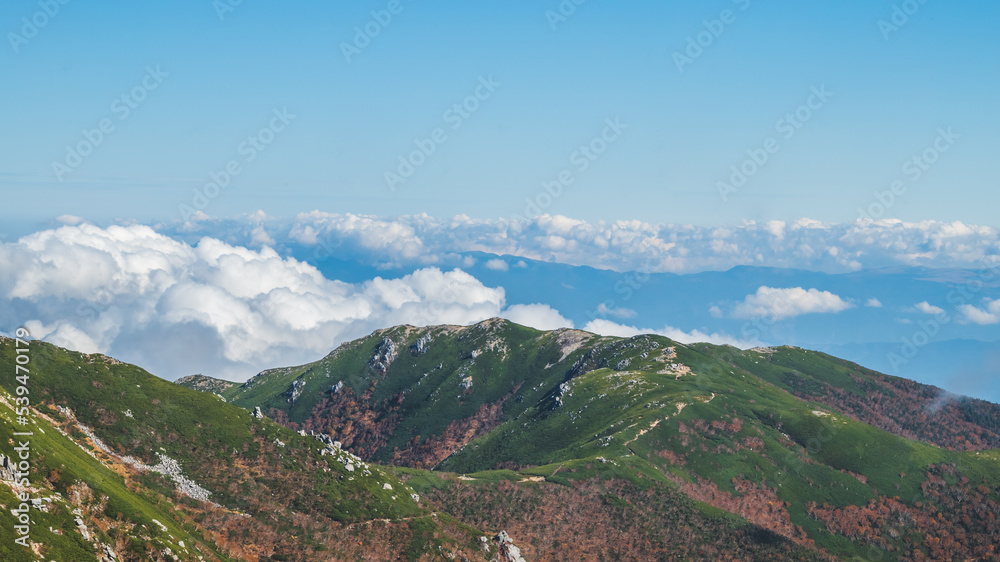 Fototapeta premium 中央アルプスの風景