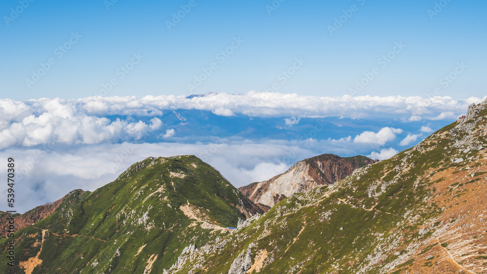 Naklejka premium 中央アルプスの風景