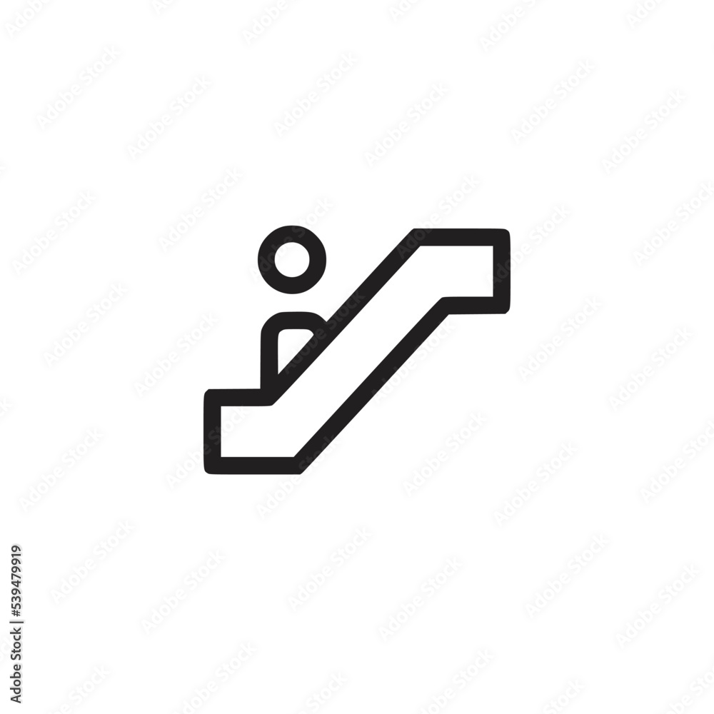 escalator icon vector sign symbol escalator icon vector sign symbol