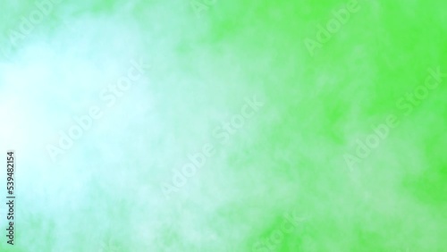 Slow motion smog motion on green screen background