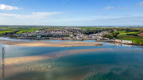 Padstow Cornwall across the Camel Estuary photo