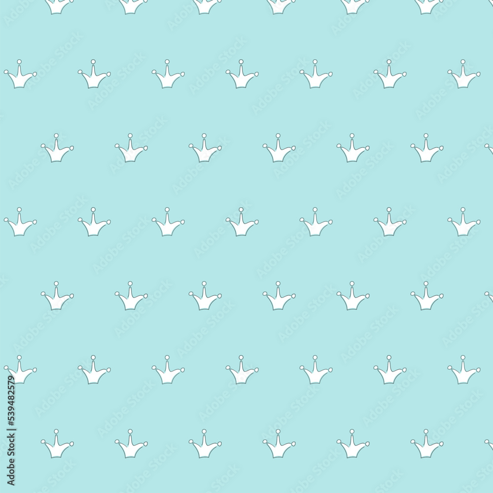 Cute seamless Pattern with crown Cute seamless Pattern with crown