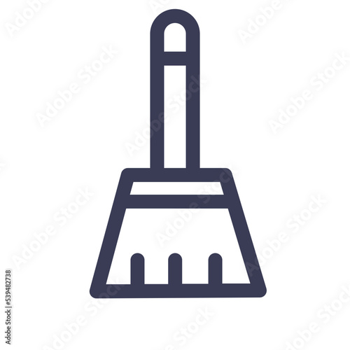 brush clear delete interface paint tool user icon