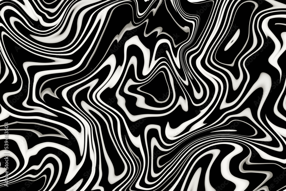 Abstract background in liquid form in black and white Abstract background in liquid form in black and white