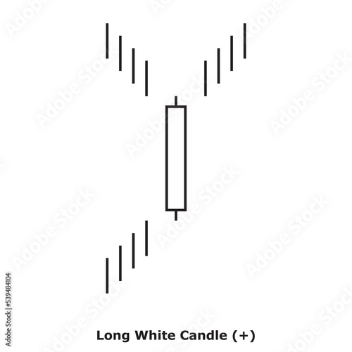 Long White Candle (+) White & Black - Square