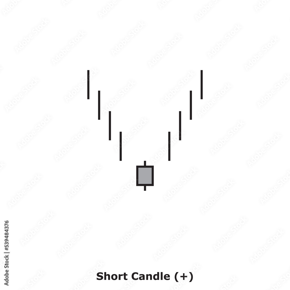 Short Candle (+) White & Black - Square Short Candle (+) White & Black - Square
