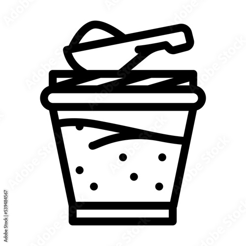 ghee milk product line icon vector. ghee milk product sign. isolated contour symbol black illustration