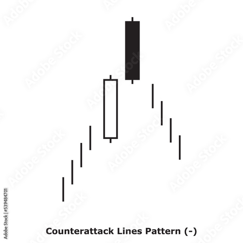 Counterattack Lines Pattern  -  White   Black - Square