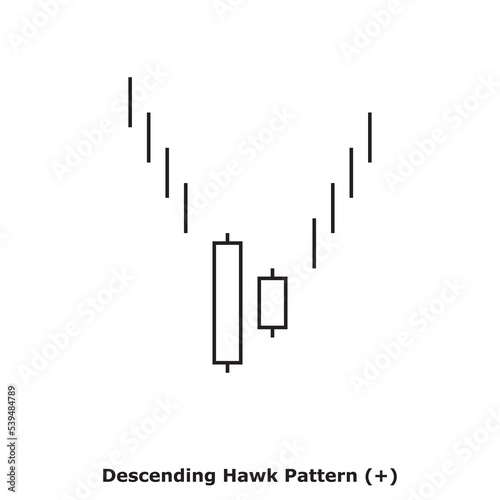 Descending Hawk Pattern     White   Black - Square
