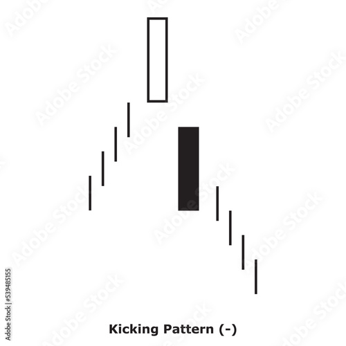Kicking Pattern  -  White   Black - Square
