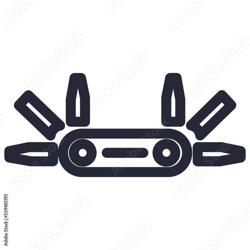 bicycle bike components cycling multi parts tools icon
