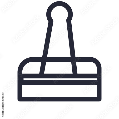 binder clip office stationary tools icon