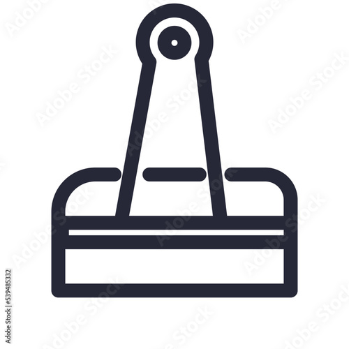 binder clip office stationary tools icon