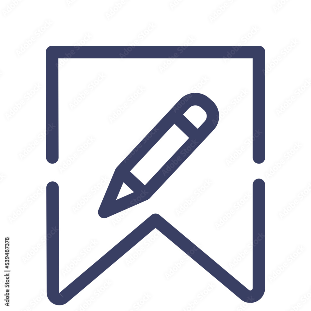 bookmark change edit pencil tool write icon bookmark change edit pencil tool write icon