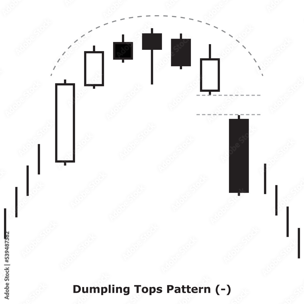 Dumpling Tops Pattern (-) White & Black - Square Dumpling Tops Pattern (-) White & Black - Square