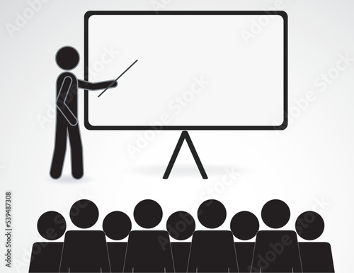 Teacher icon. Vector illustration