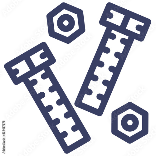 bolts building construction realtor repair tool icon
