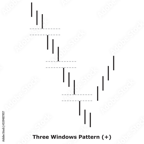Three Windows Pattern (+) White & Black - Square