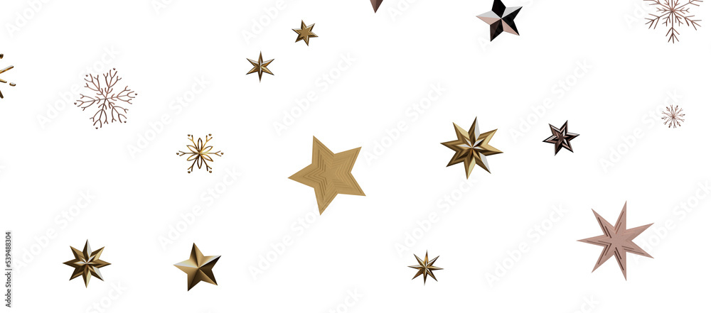 Christmas Card - Snowflakes Of Paper In Frame Christmas Card - Snowflakes Of Paper In Frame
