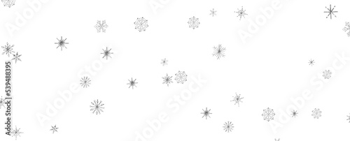 Christmas Card - Snowflakes Of Paper In Frame