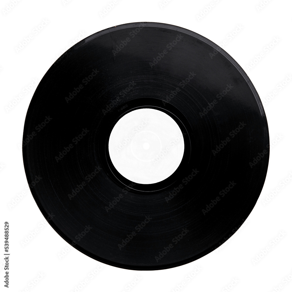 Obraz premium old vinyl record isolated and save as to PNG file