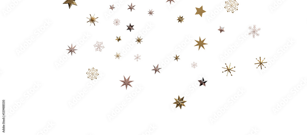 Snowflakes Falling On Snow - Winter Banner Snowflakes Falling On Snow - Winter Banner