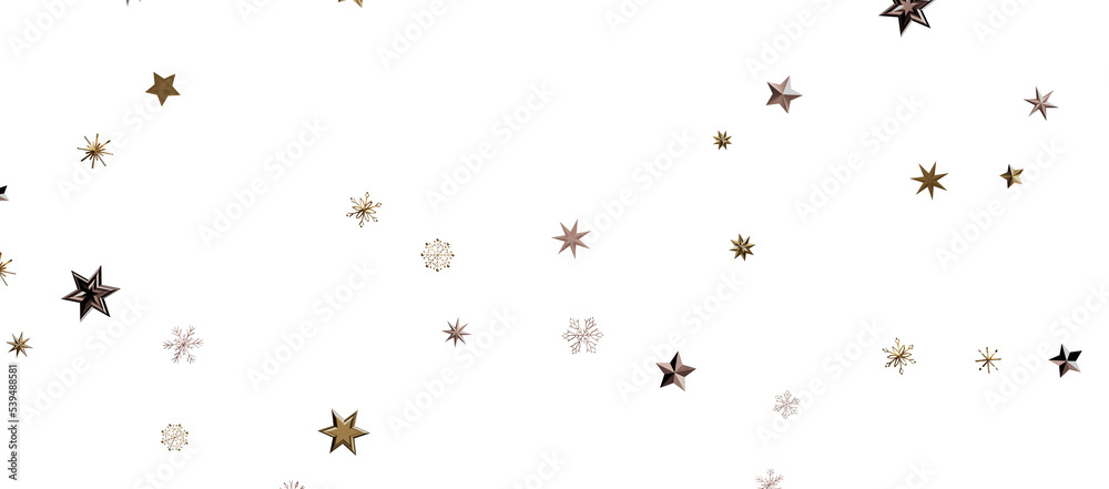 Snowflakes and bokeh lights on the blue Merry Christmas background. 3D render Snowflakes and bokeh lights on the blue Merry Christmas background. 3D render
