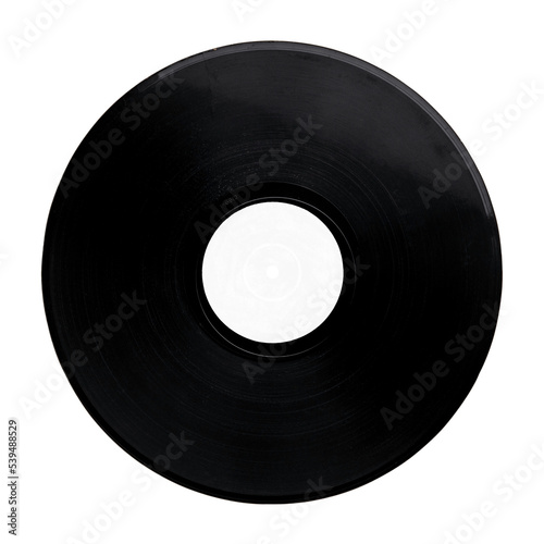old vinyl record isolated and save as to PNG file