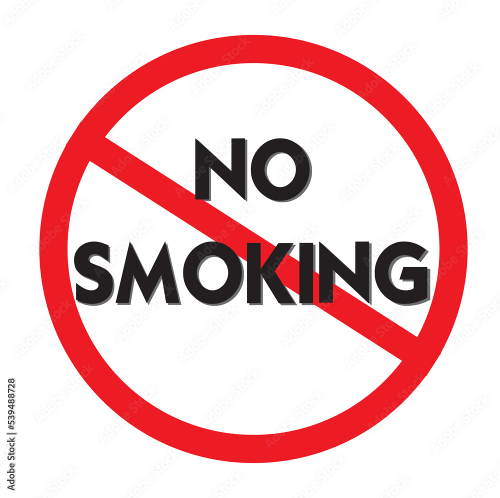 No smoking warning mark vector No smoking warning mark vector