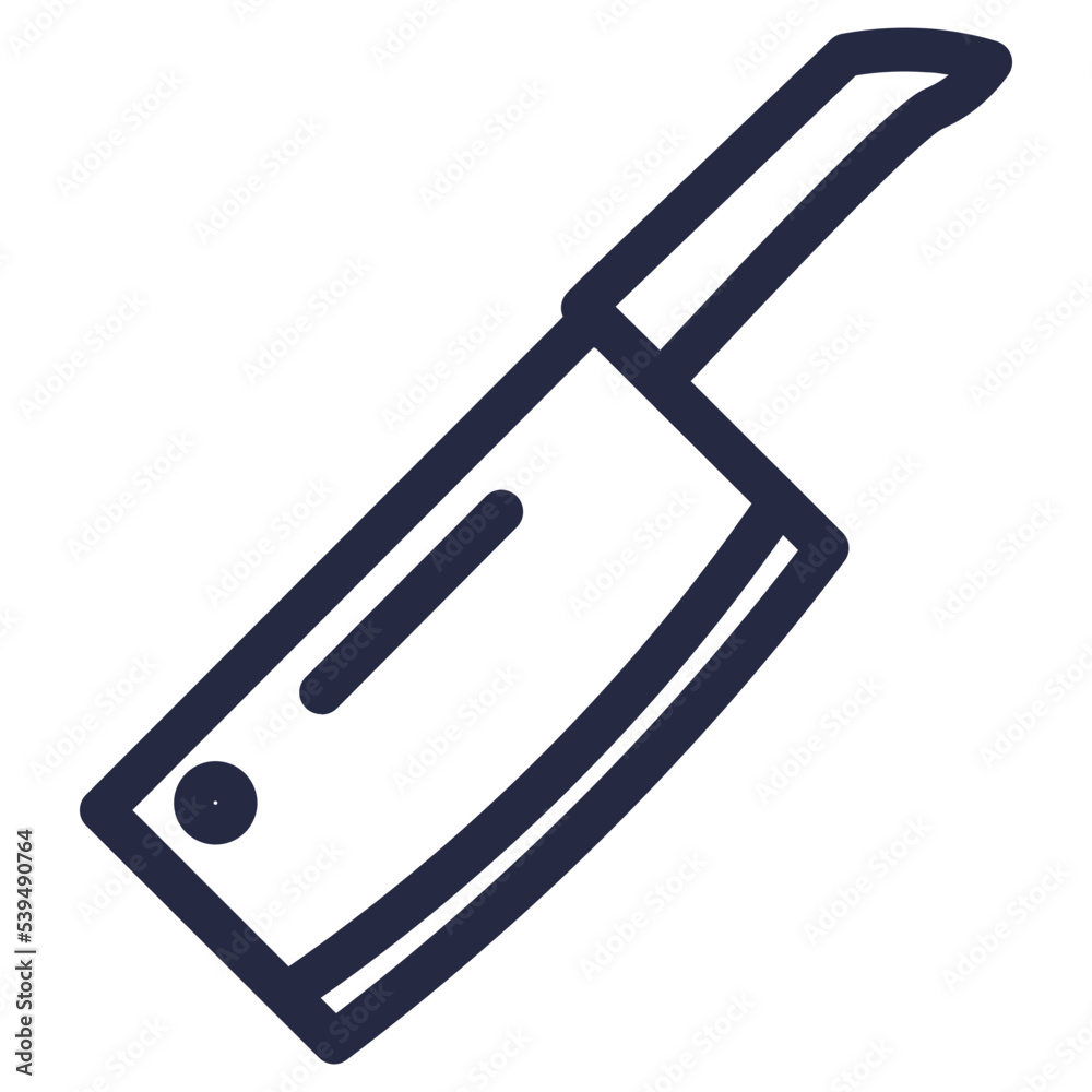bucther's knife butcher chop cut food knife tool icon bucther's knife butcher chop cut food knife tool icon
