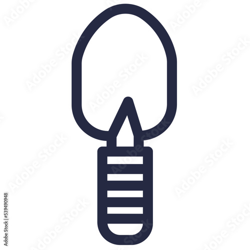 build construction equipment repair tool trowel digger icon