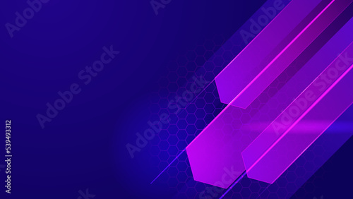 Modern digital business technology blue and purple abstract design background