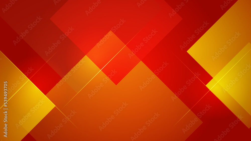 Modern red and orange abstract technology background with digital ...