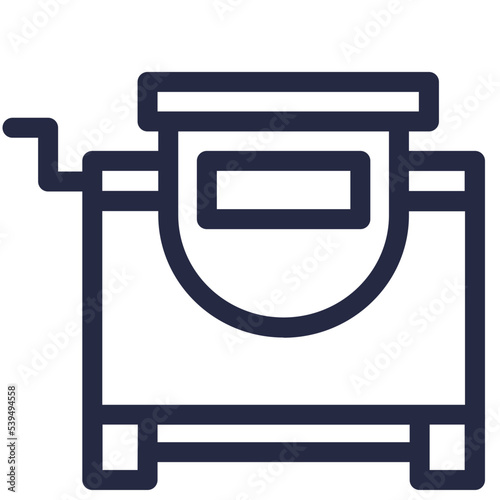 concrete mixer work builder tools constructions icon