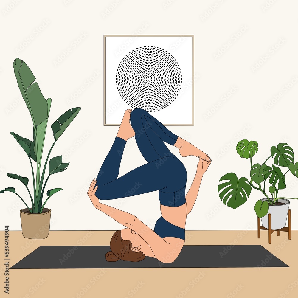 Women Silhouette. Supported Shoulderstand Yoga Pose. Salamba Sarvangasana  Royalty Free SVG, Cliparts, Vectors, and Stock Illustration. Image 79943147.