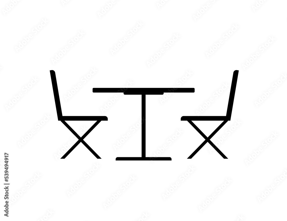 High table with bar chairs. Cafe street High table with bar chairs. Cafe street