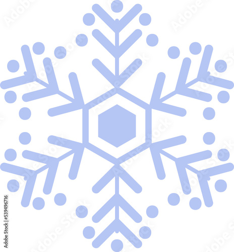 Light blue snowflake icon. winter concept, new year and christmas festival