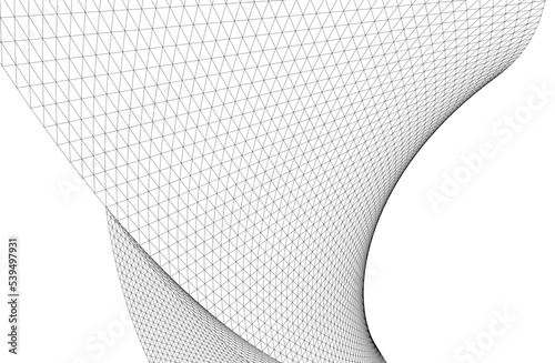 abstract geometric shape 3d illustration
