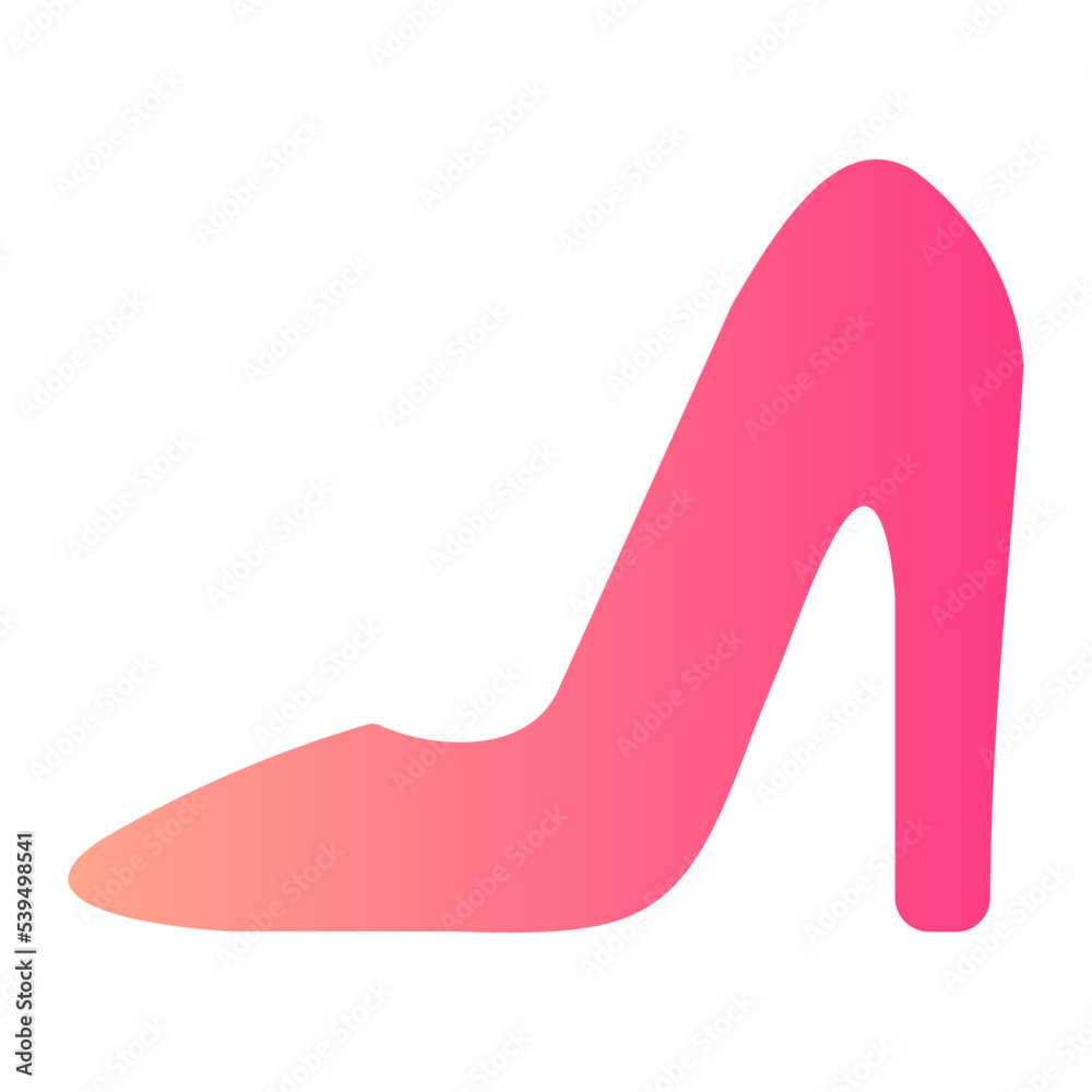 high heels gradient icon high heels gradient icon