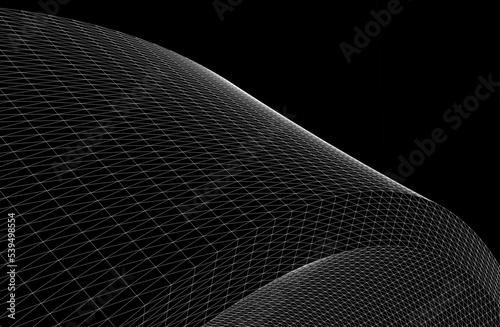 abstract geometric shape 3d illustration