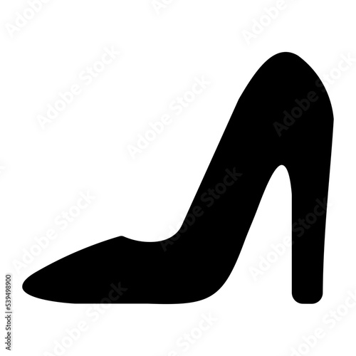 high heels glyph icon
