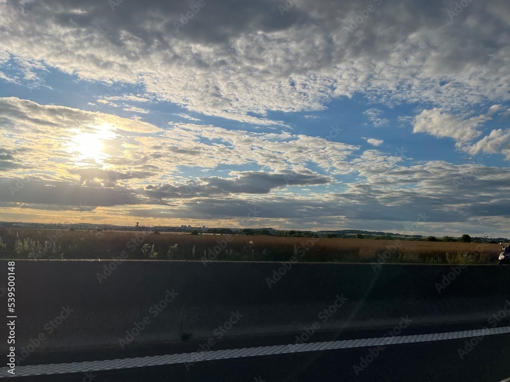 Fototapeta premium Sky on the road