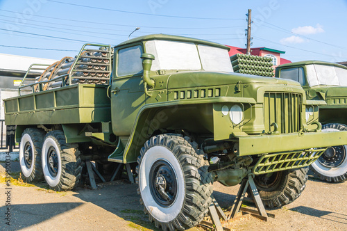Soviet and Russian multiple rocket launchers. Field jet system. A combat vehicle on the chassis of a truck. Transport-loading vehicle for multiple rocket launchers.