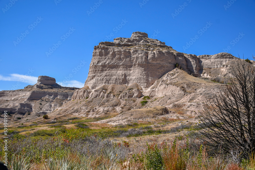 Rock formation, Scotts Bluff National Monument, Gering, Nebraska